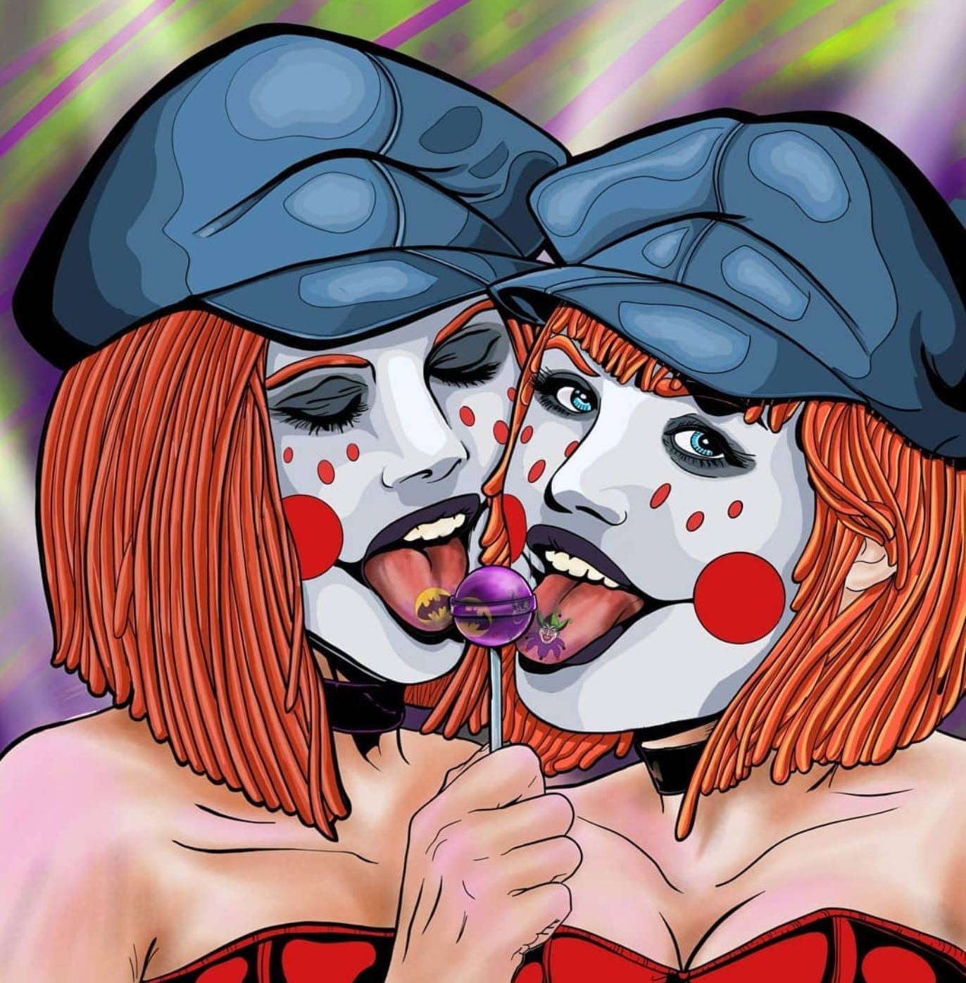 Clown Girls — Digital Illustration
