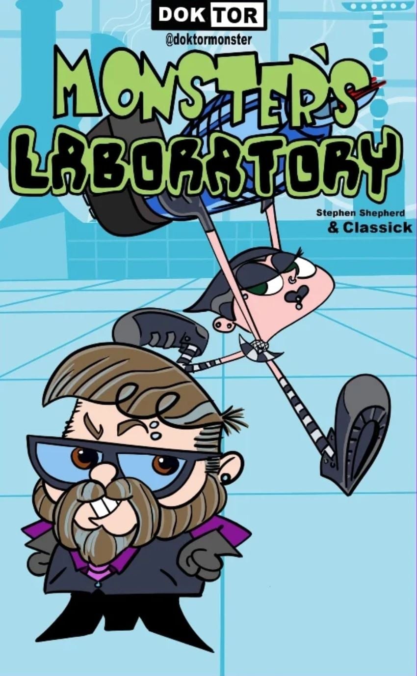 Monster's Laboratory — Comic Cover