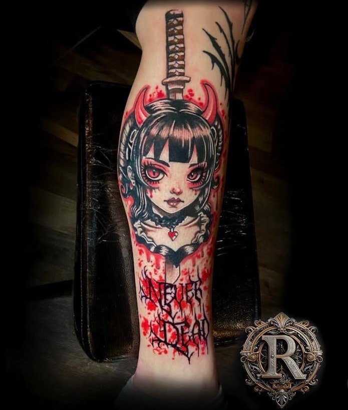 Never Dead — Demon Girl with Katana