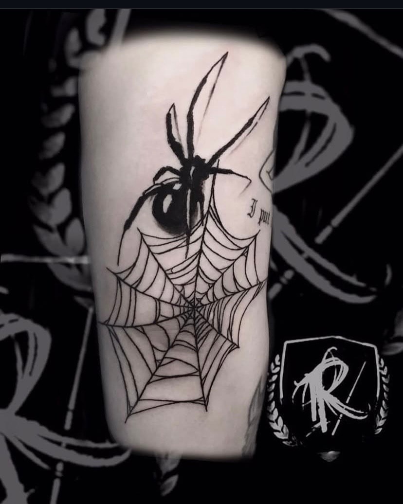 Spider & Web — Blackwork
